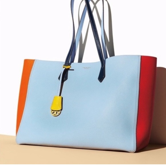 Tory Burch Perry Reversible Color-Block Large Tote - Picture 2 of 11